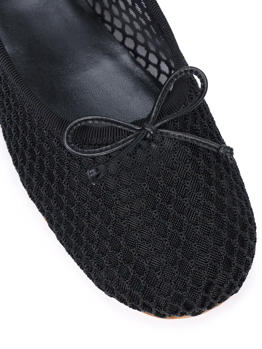 Балетки текстильные