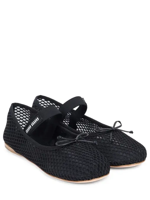 Балетки текстильные MIU MIU