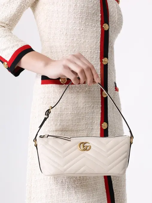 Сумка кожаная GG Marmont GUCCI