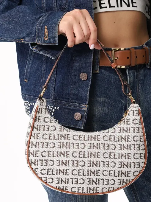 Сумка текстильная Triomphe Ava CELINE