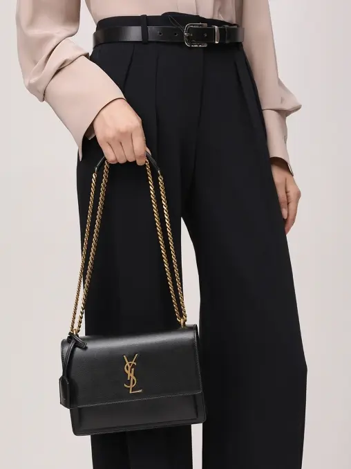 Сумка кожаная Sunset SAINT LAURENT
