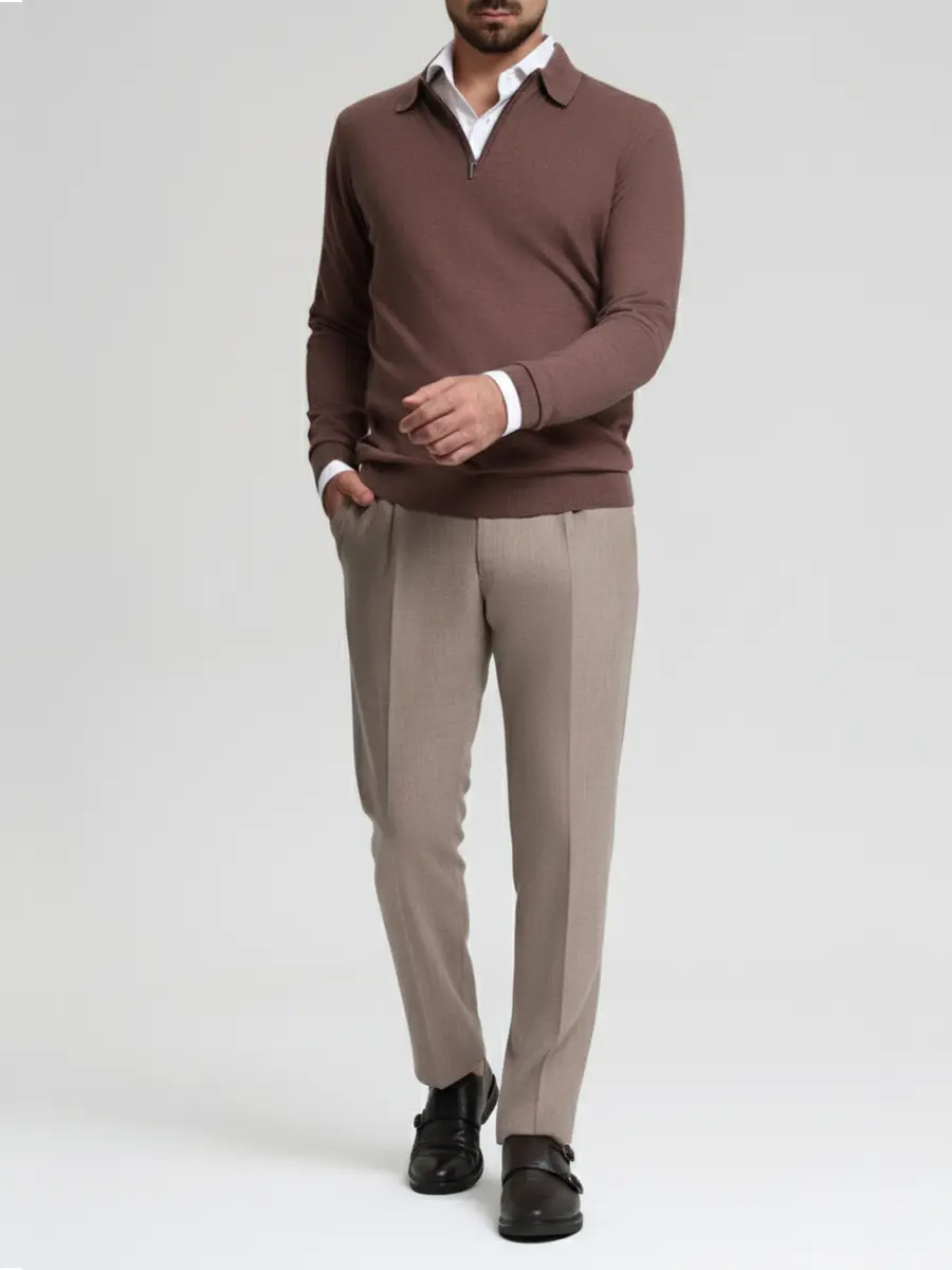 Поло из хлопка и кашемира