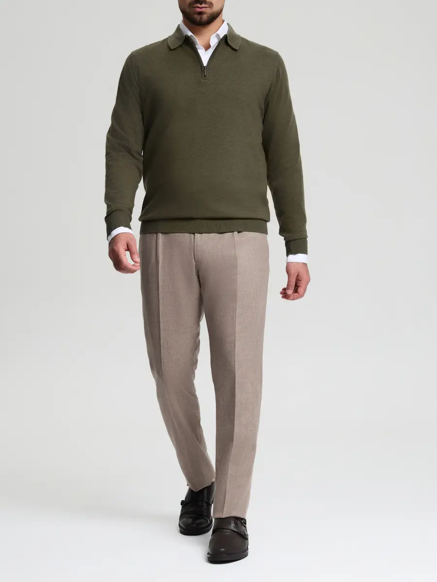 Поло из хлопка и кашемира