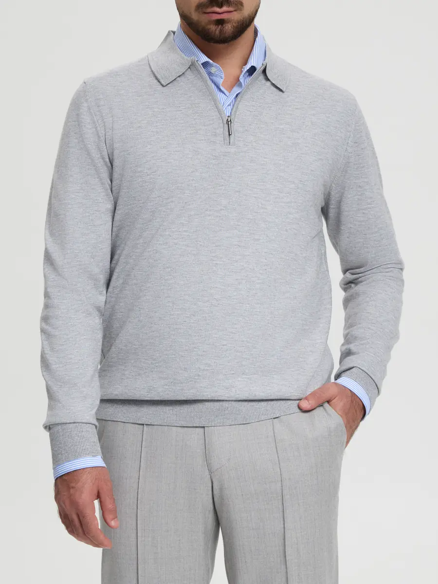 Поло из хлопка и кашемира