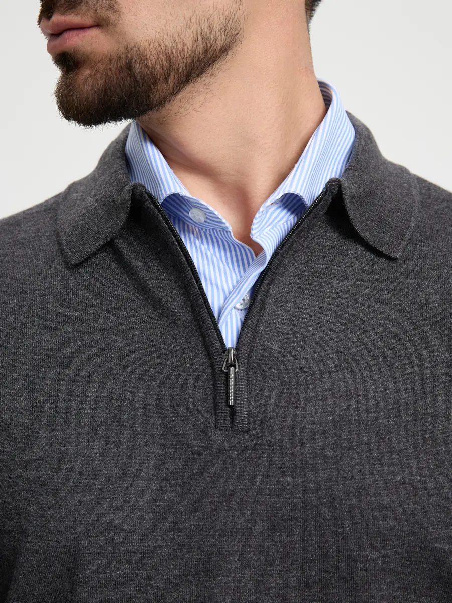 Поло из хлопка и кашемира