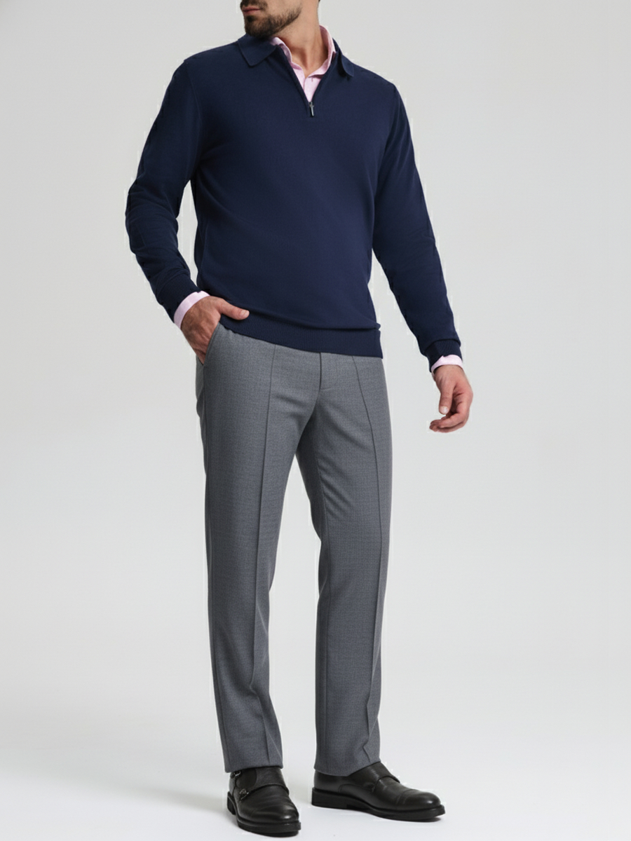 Поло из хлопка и кашемира