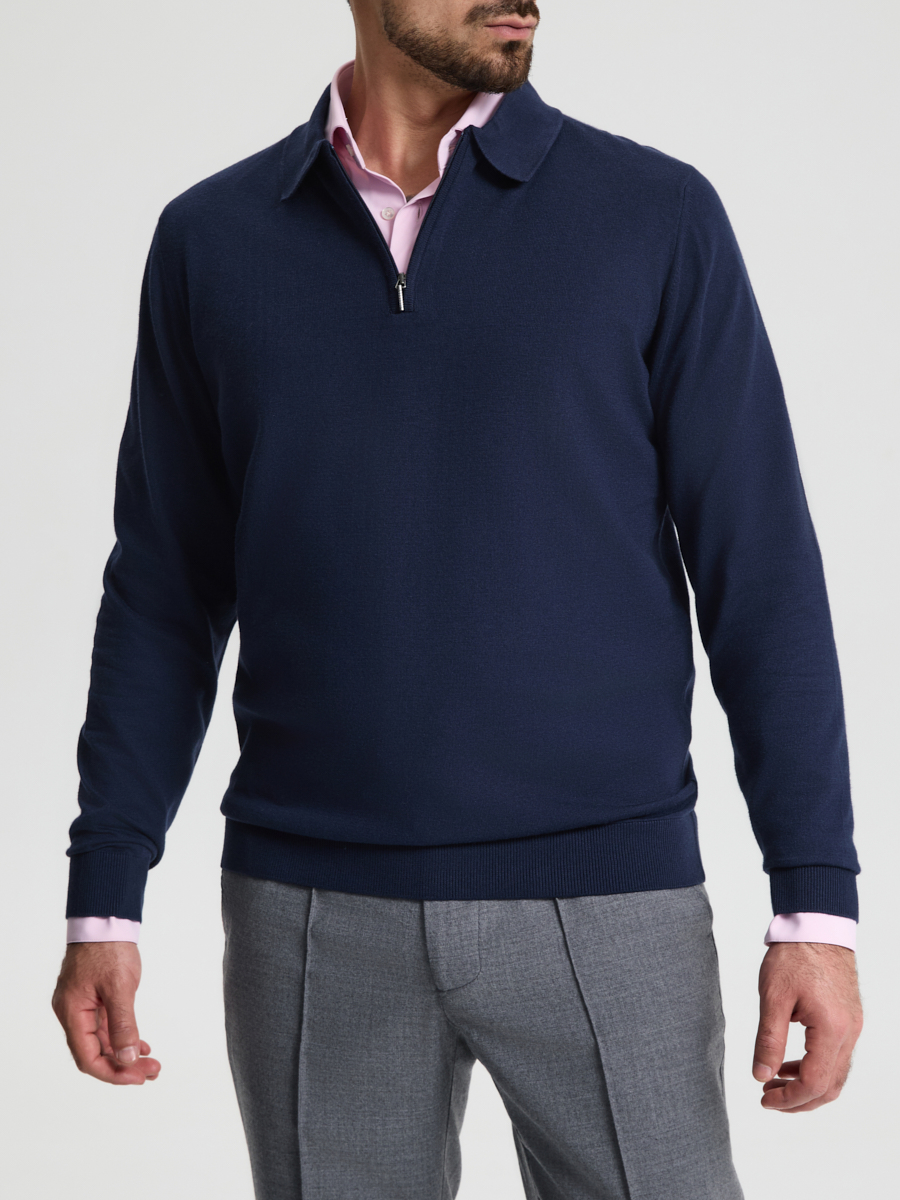 Поло из хлопка и кашемира