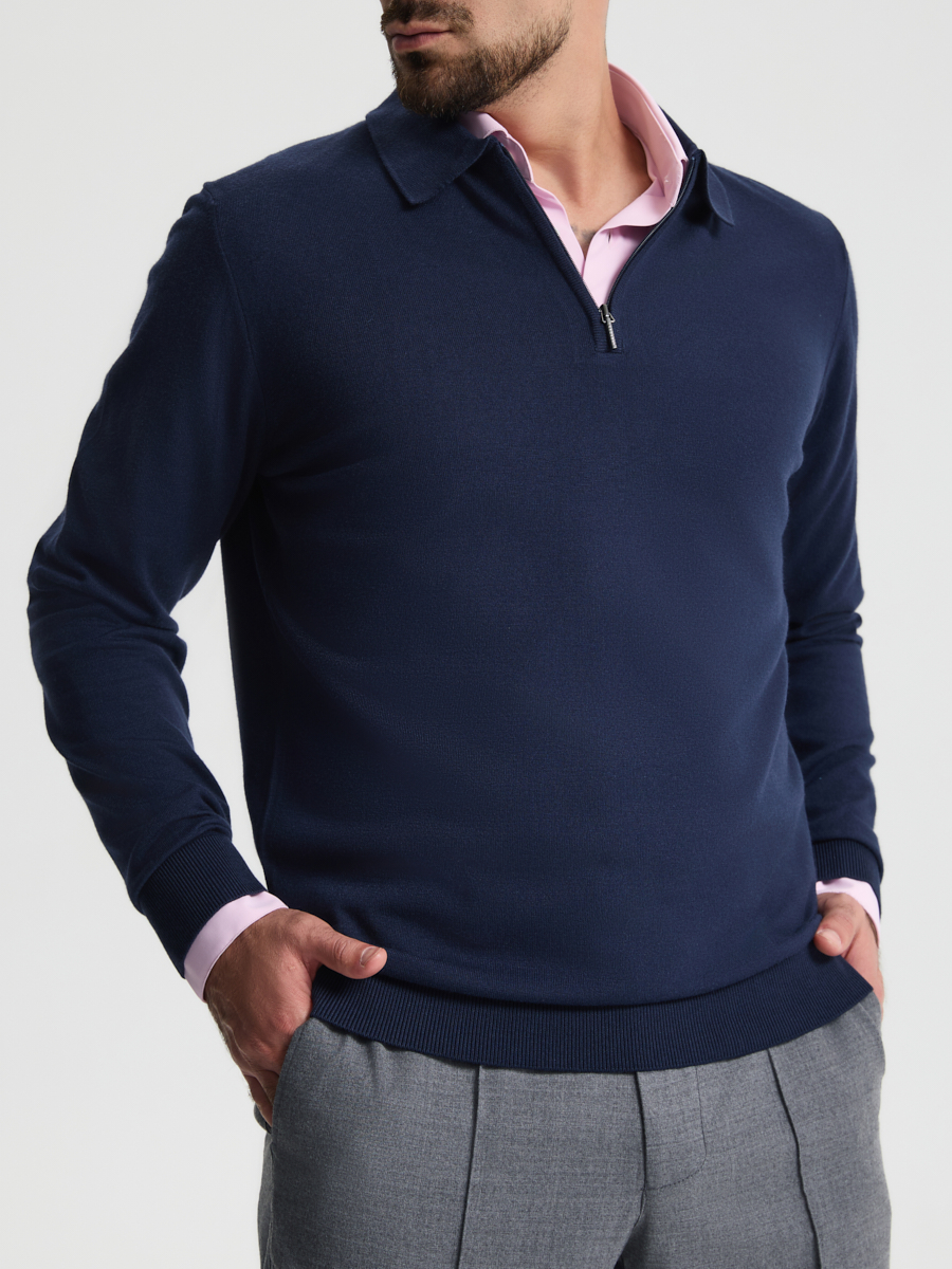 Поло из хлопка и кашемира