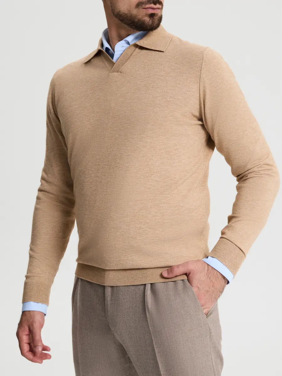 Поло из хлопка и кашемира