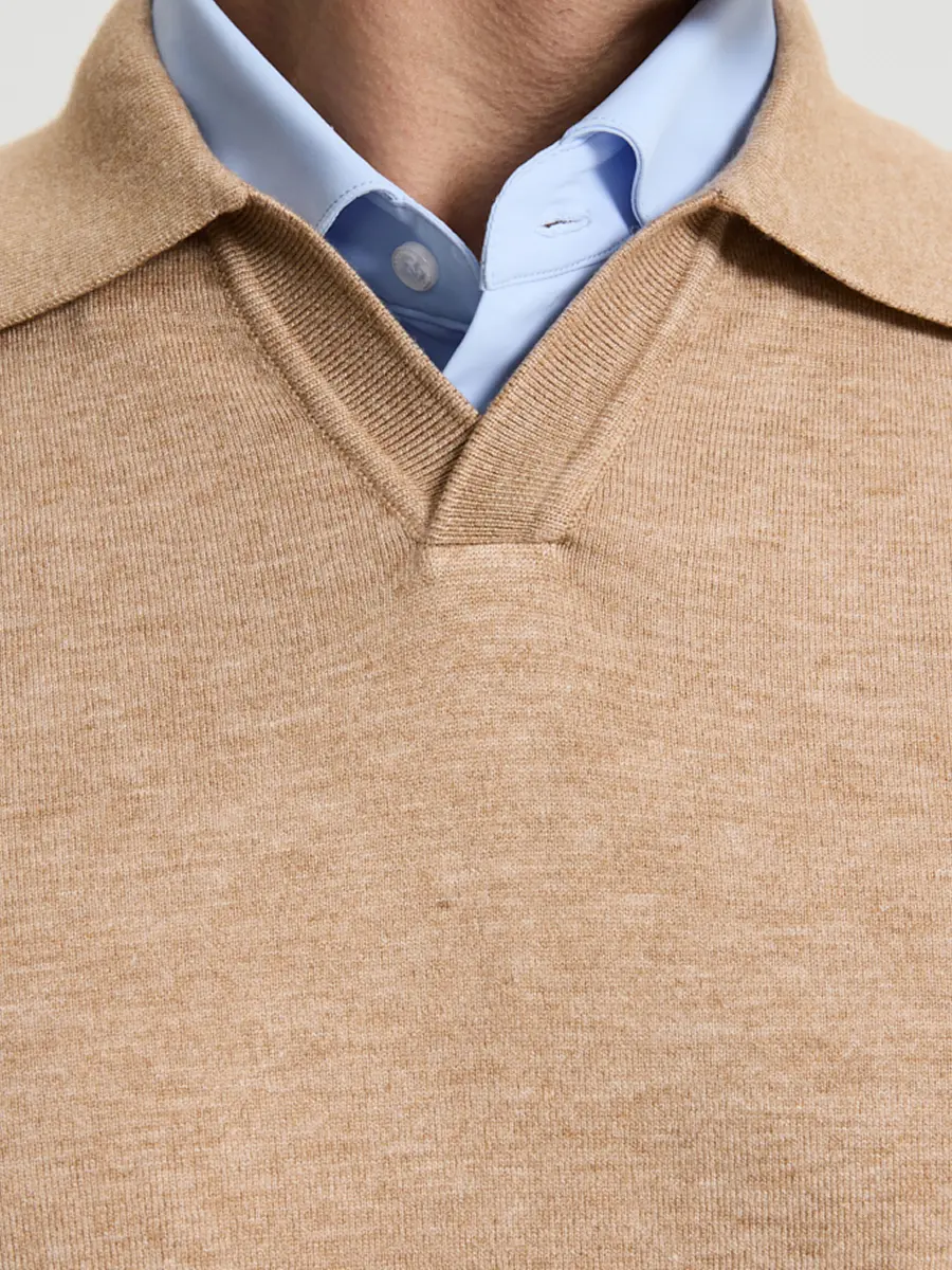 Поло из хлопка и кашемира