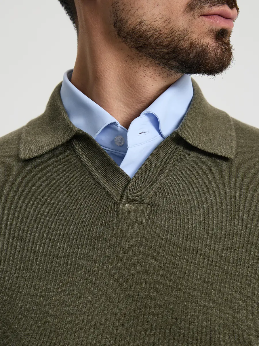 Поло из хлопка и кашемира