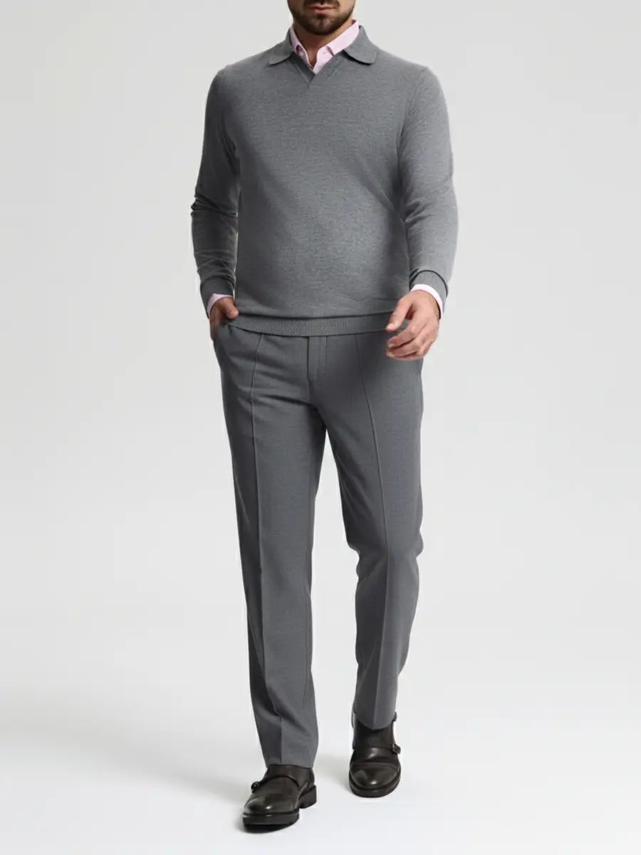 Поло из хлопка и кашемира