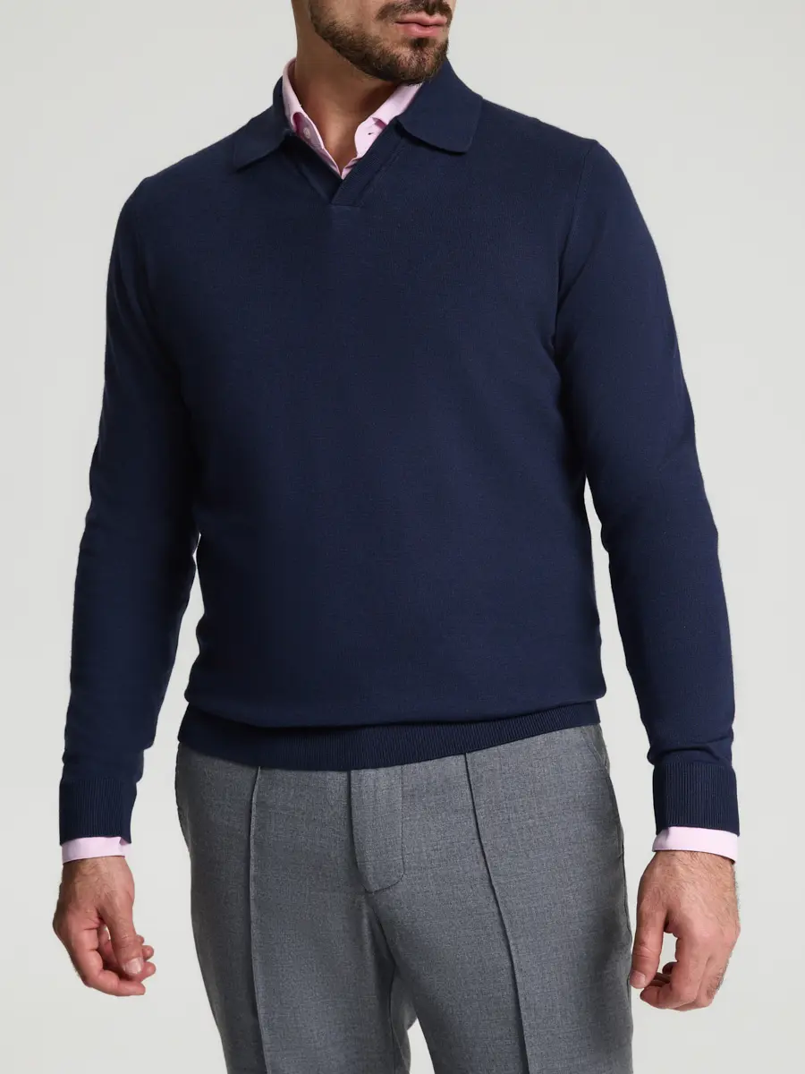 Поло из хлопка и кашемира