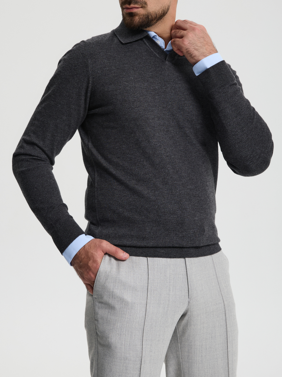 Поло из хлопка и кашемира