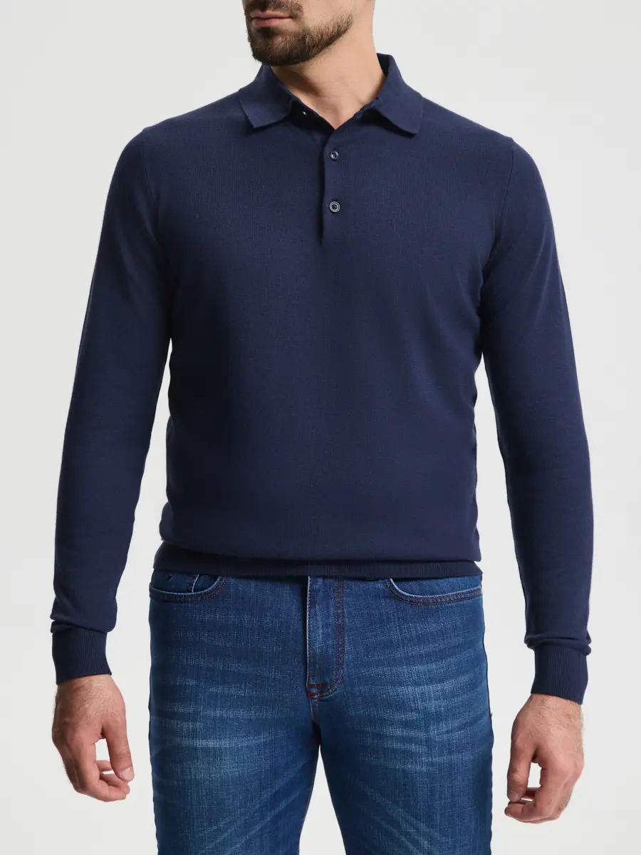 Поло из хлопка и кашемира