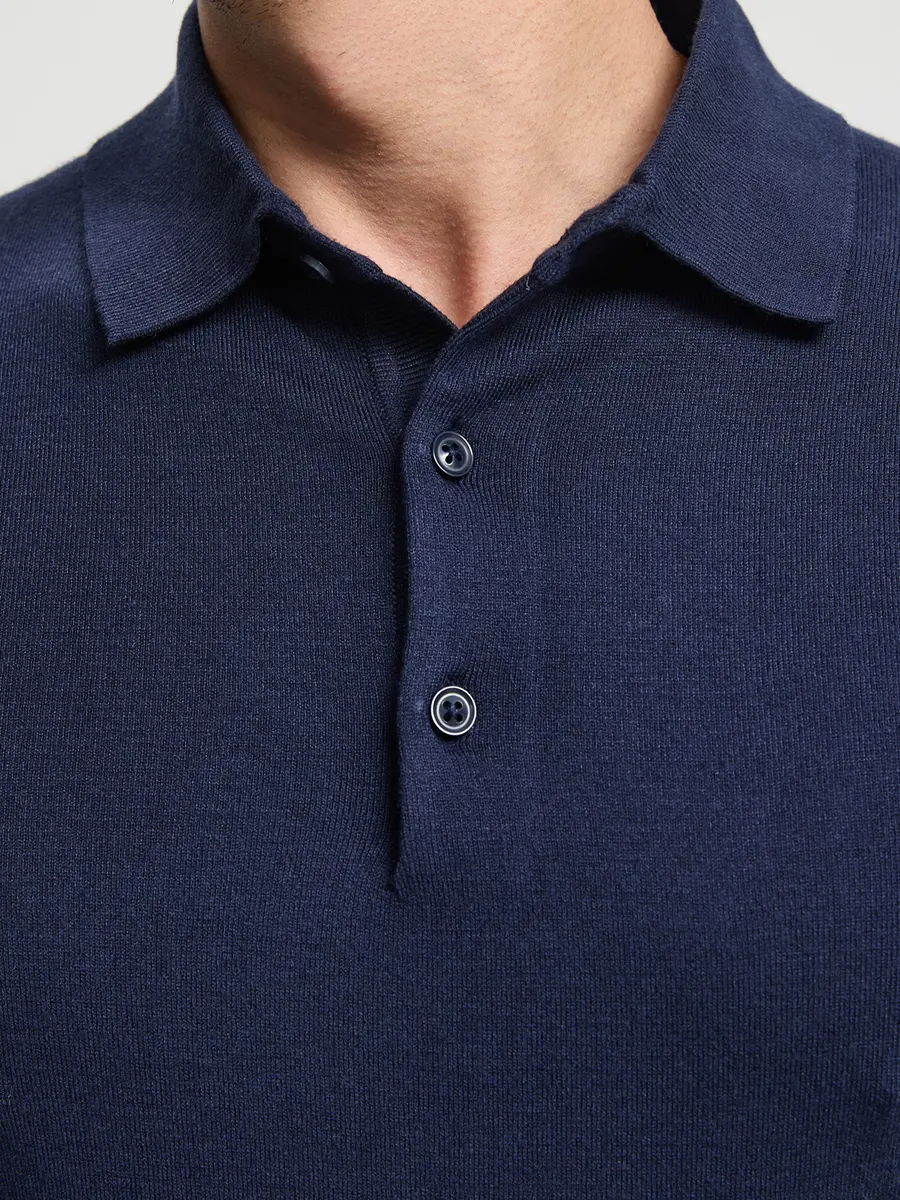 Поло из хлопка и кашемира