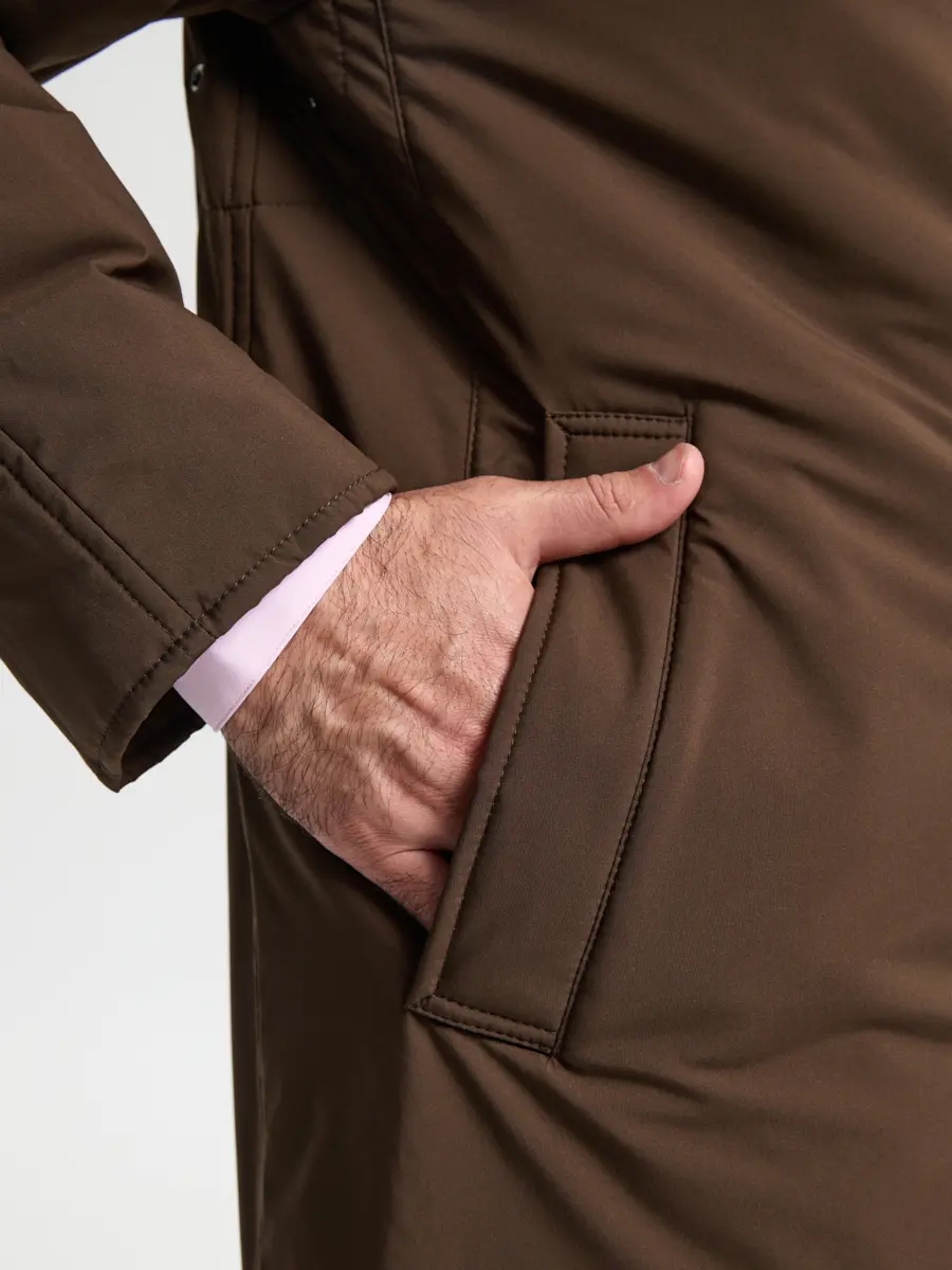 Плащ однотонный