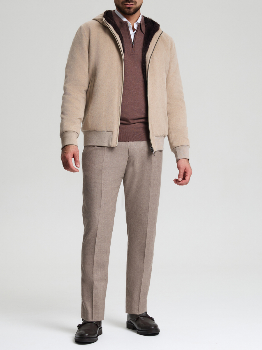 Бомбер шерстяной