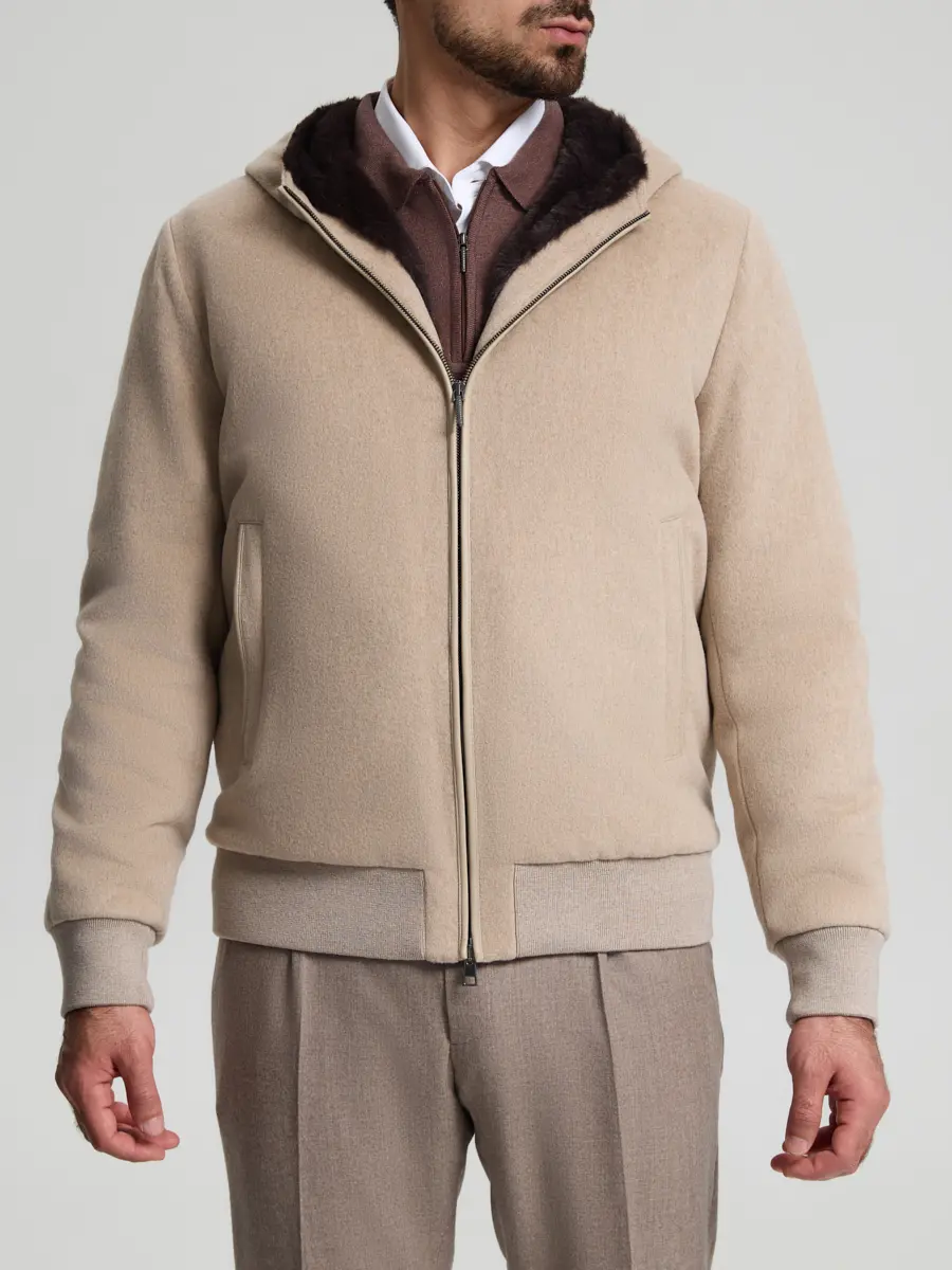 Бомбер шерстяной