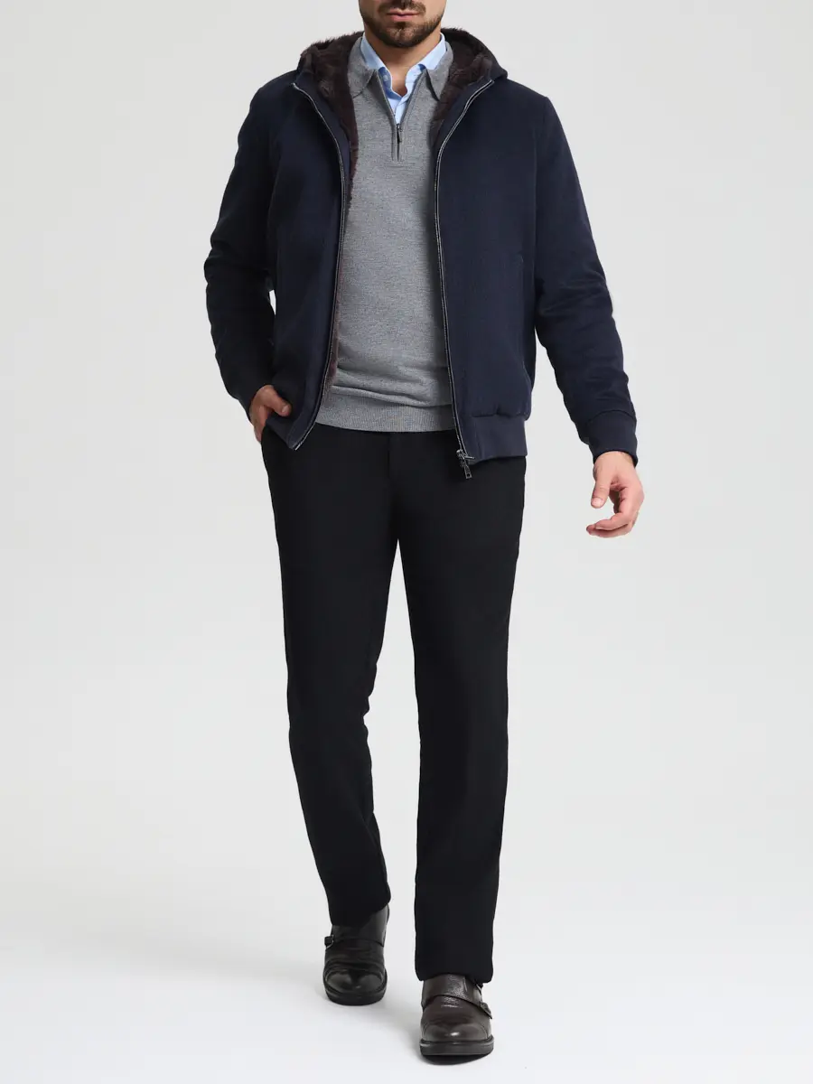 Бомбер шерстяной