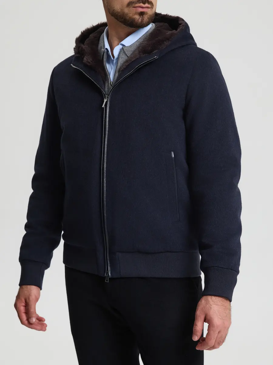 Бомбер шерстяной