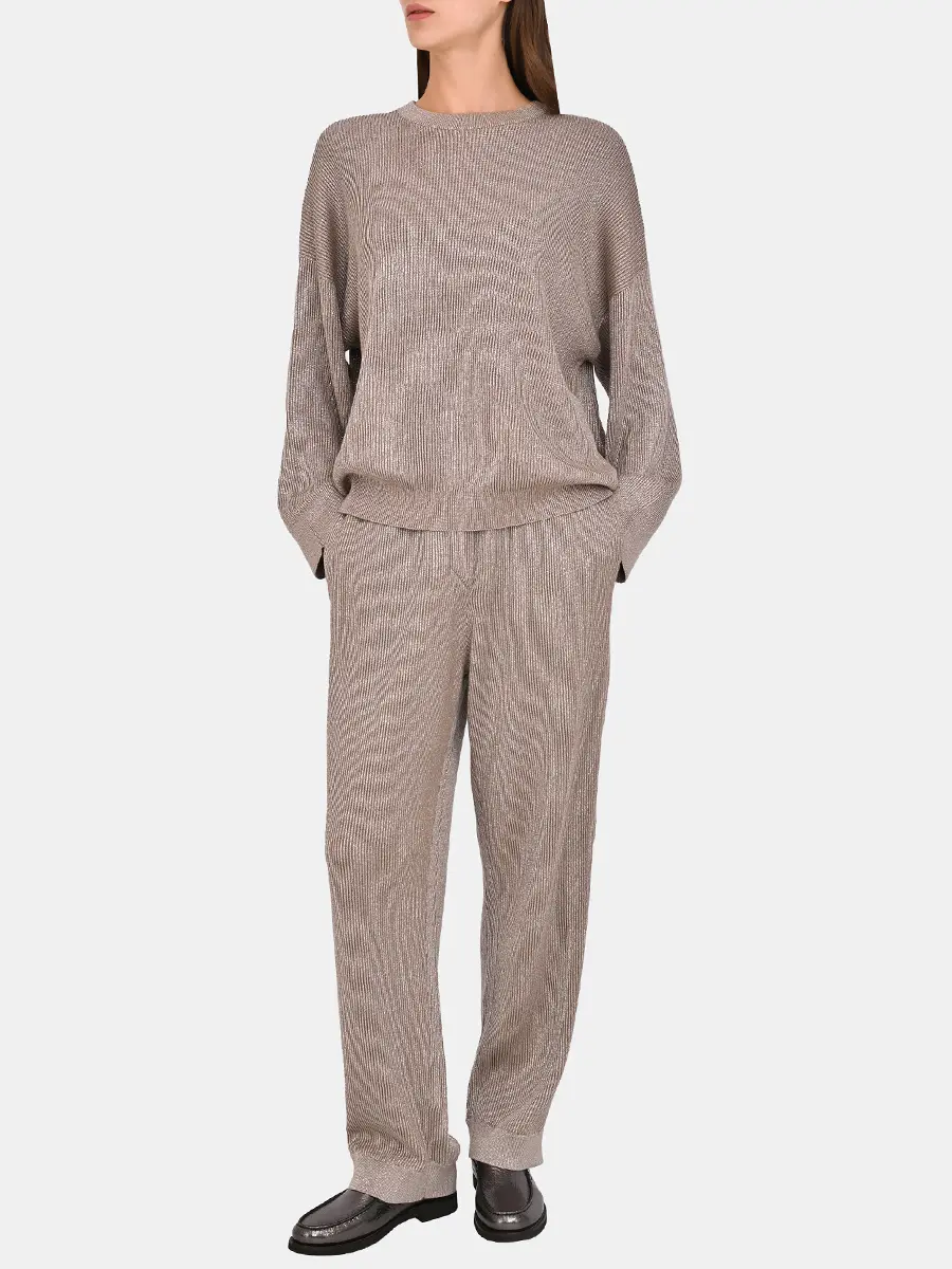 Брюки из хлопка и вискозы