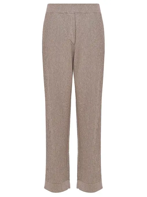 Брюки из хлопка и вискозы BRUNELLO CUCINELLI