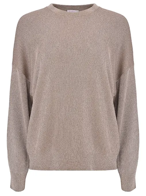 Джемпер из хлопка и вискозы BRUNELLO CUCINELLI