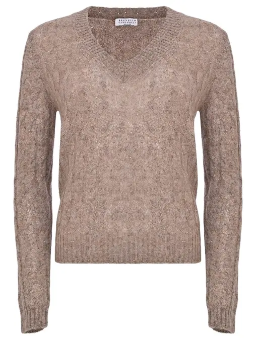 Пуловер с пайетками BRUNELLO CUCINELLI