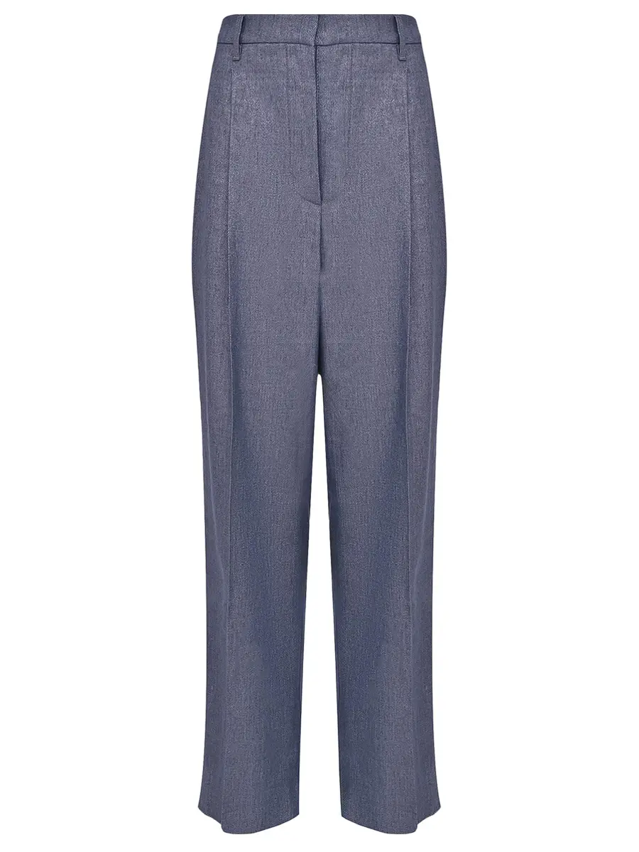 Брюки льняные