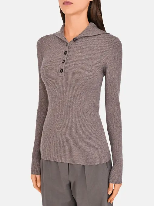 Поло из кашемира и вискозы BRUNELLO CUCINELLI