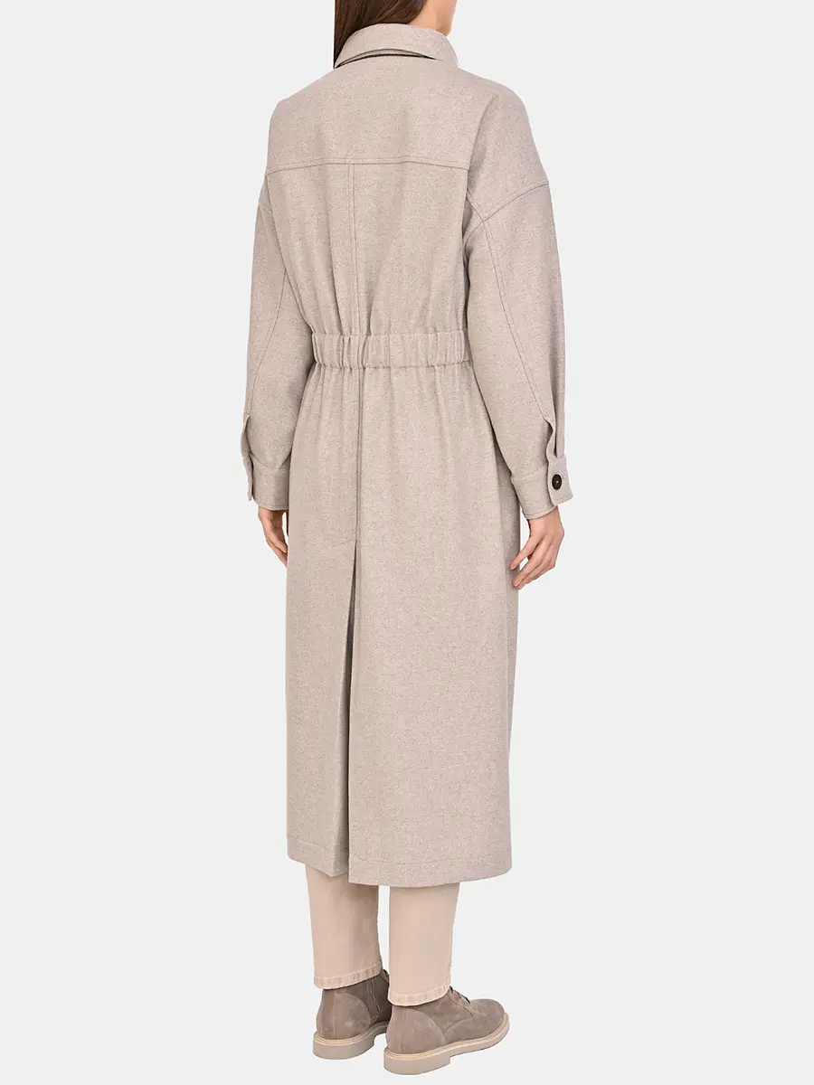 Пальто шерстяное