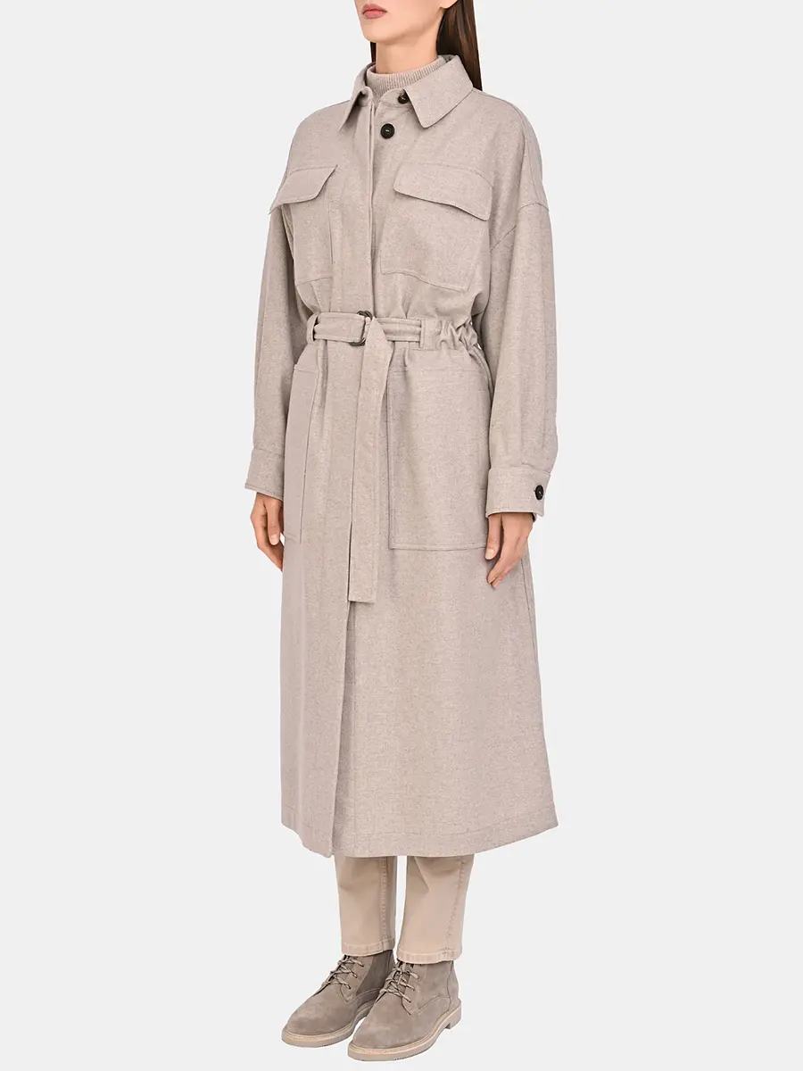 Пальто шерстяное