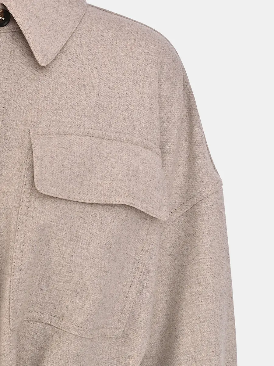 Пальто шерстяное