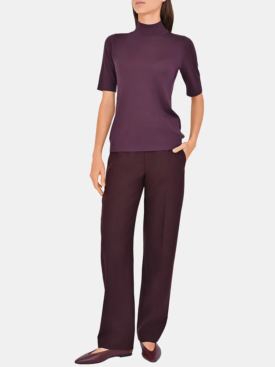 Брюки однотонные