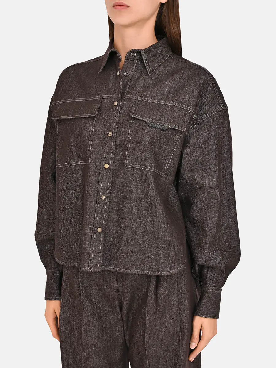 Рубашка джинсовая