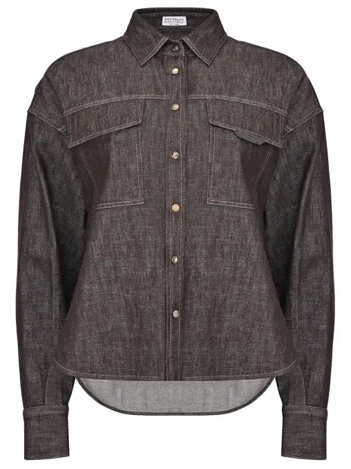 Рубашка джинсовая BRUNELLO CUCINELLI