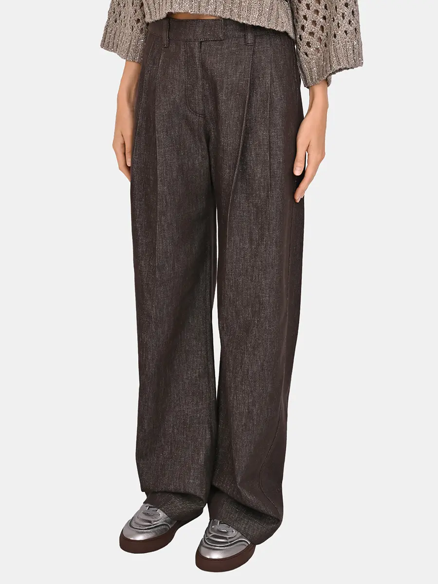 Джинсы из хлопка и вискозы