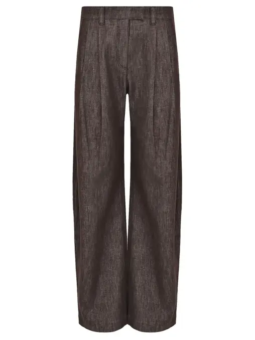 Джинсы из хлопка и вискозы BRUNELLO CUCINELLI