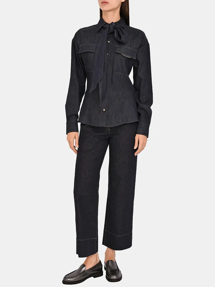 Рубашка джинсовая