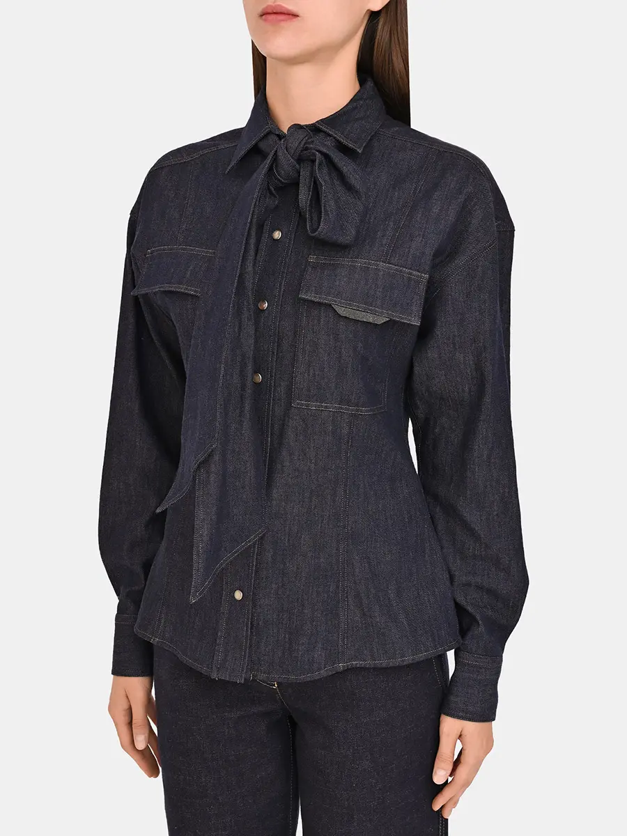 Рубашка джинсовая
