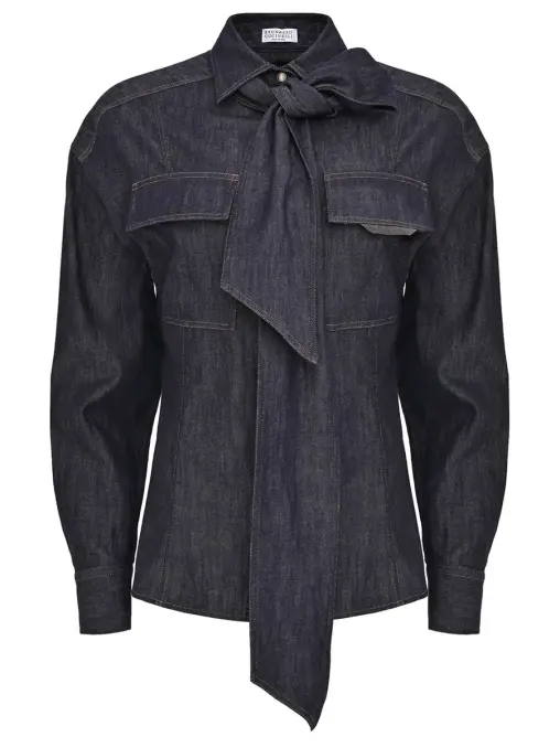 Рубашка джинсовая BRUNELLO CUCINELLI