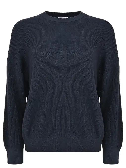 Джемпер из хлопка и вискозы BRUNELLO CUCINELLI