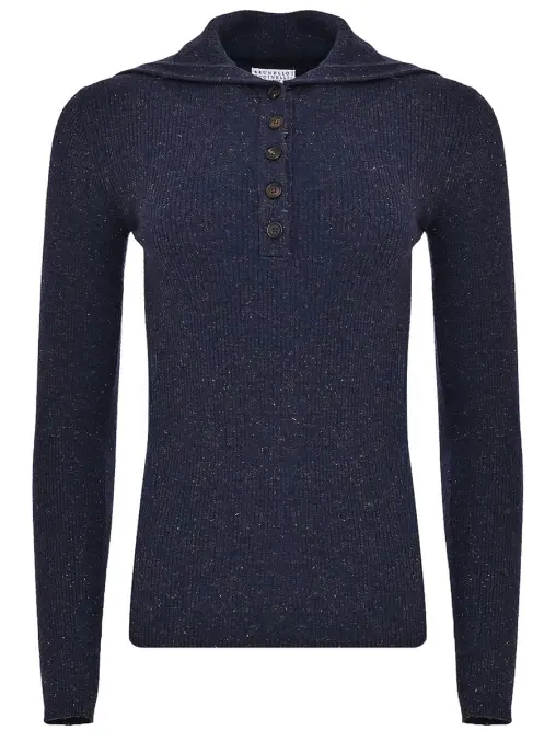 Поло из кашемира и вискозы BRUNELLO CUCINELLI