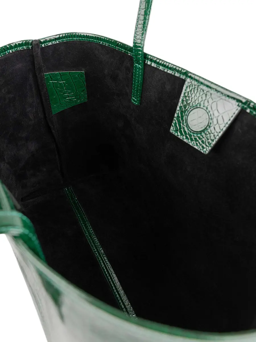 Шоппер M ГАВИАЛ кожаный