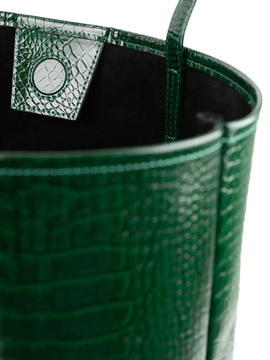 Шоппер M ГАВИАЛ кожаный