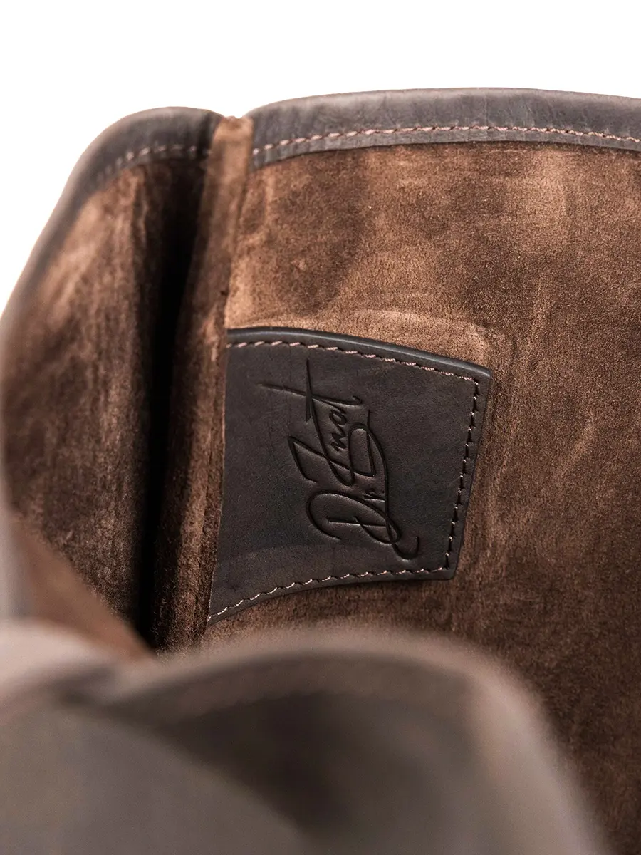 Шоппер M ШОКОЛАД кожаный