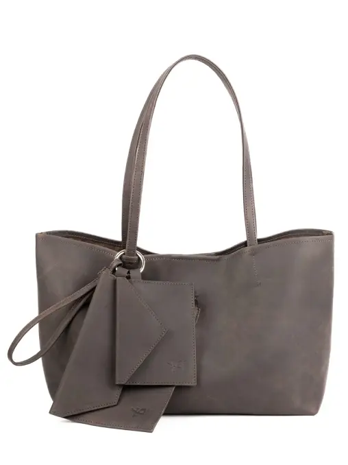 Шоппер M ШОКОЛАД кожаный ЗНАТЬ