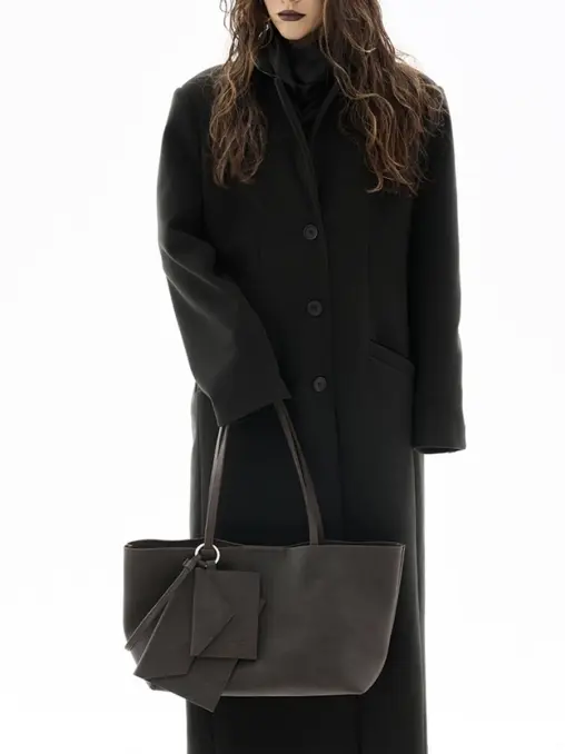 Шоппер M ШОКОЛАД кожаный ЗНАТЬ