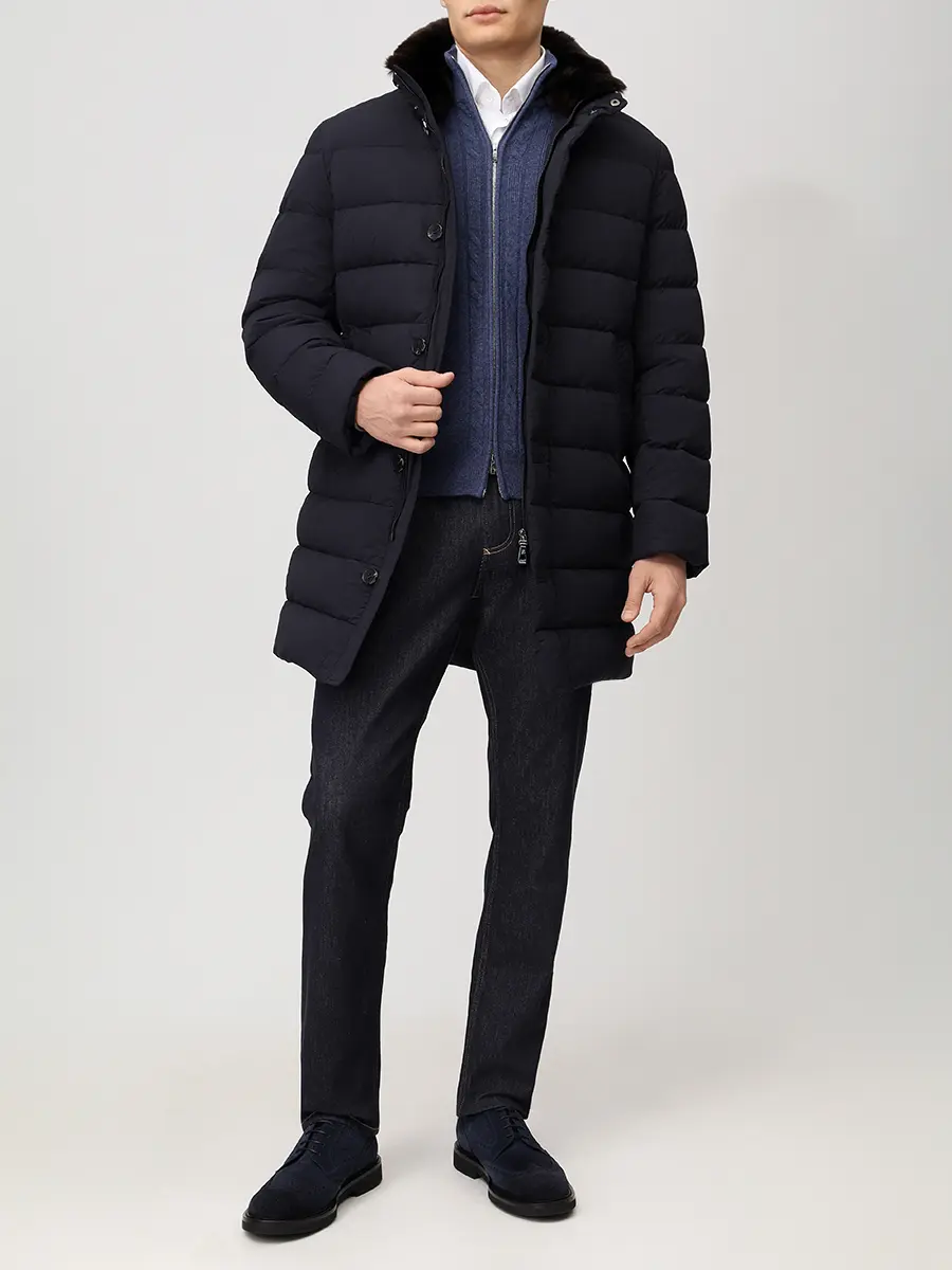 Пуховик стеганый